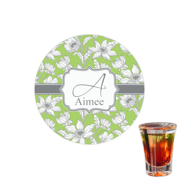 Custom Wild Daisies Printed Drink Topper - 1.5" (Personalized)