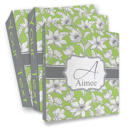 Wild Daisies 3 Ring Binder - Full Wrap (Personalized)