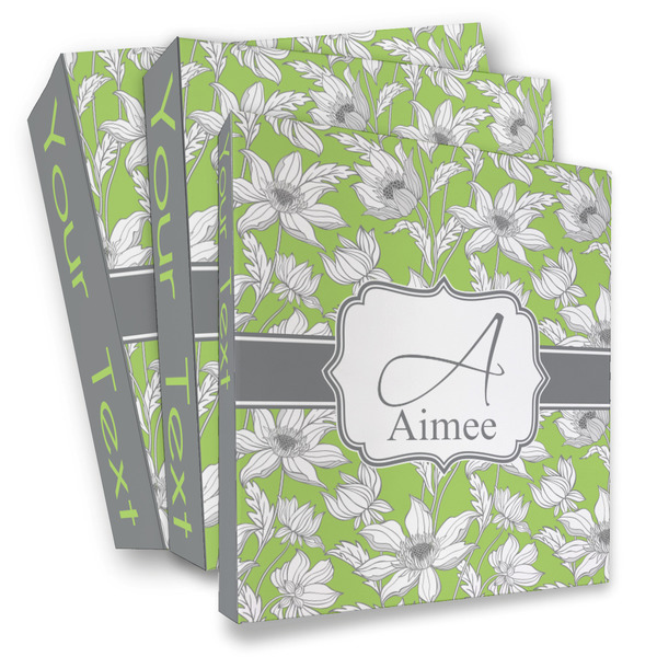 Custom Wild Daisies 3 Ring Binder - Full Wrap (Personalized)