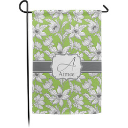 Wild Daisies Small Garden Flag - Single Sided w/ Name and Initial