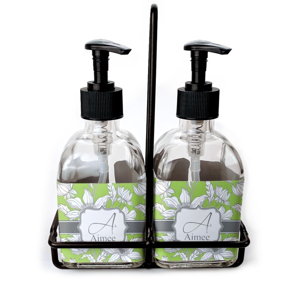 Custom Wild Daisies Glass Soap & Lotion Bottles (Personalized)