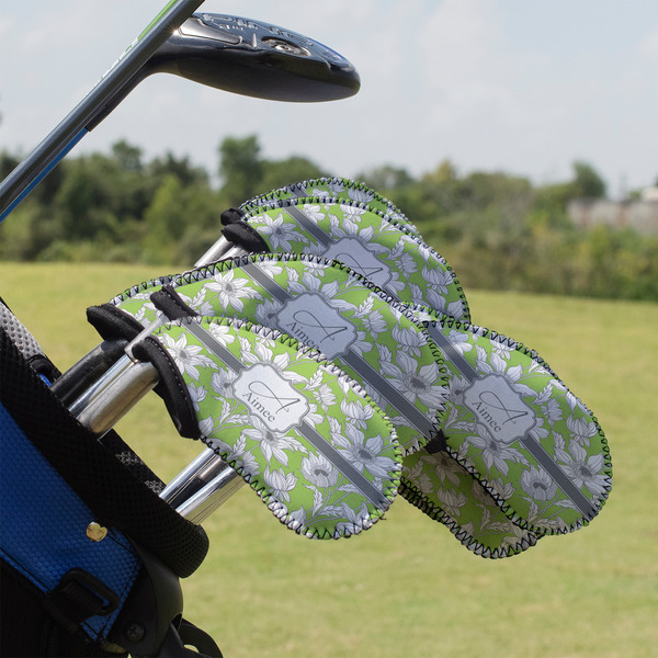 Custom Wild Daisies Golf Club Iron Cover - Set of 9 (Personalized)