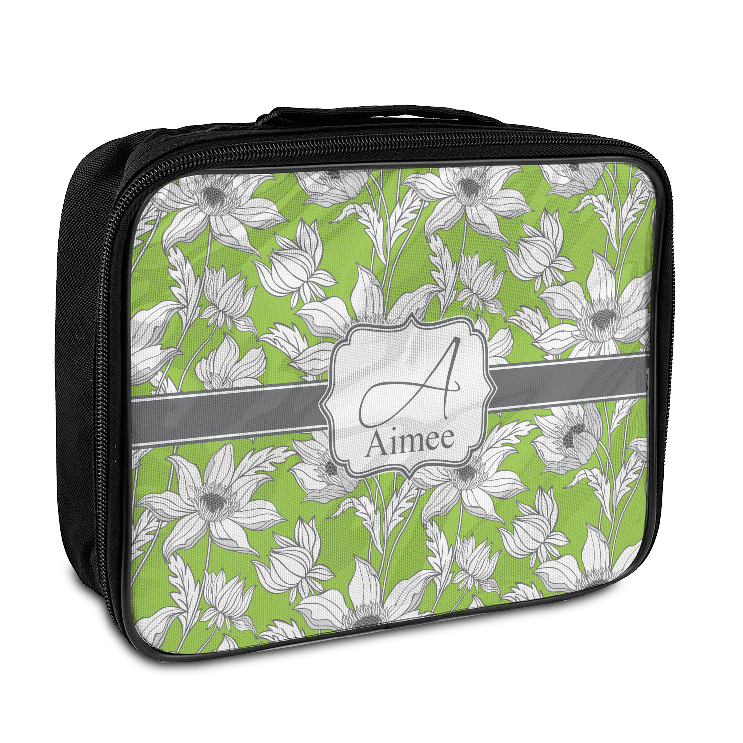 Custom Wild Daisies Insulated Lunch Bag Personalized