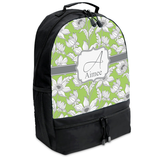 Custom Wild Daisies Backpacks - Black (Personalized)