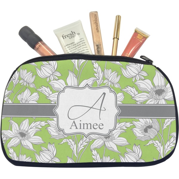 Custom Wild Daisies Makeup / Cosmetic Bag - Medium (Personalized)