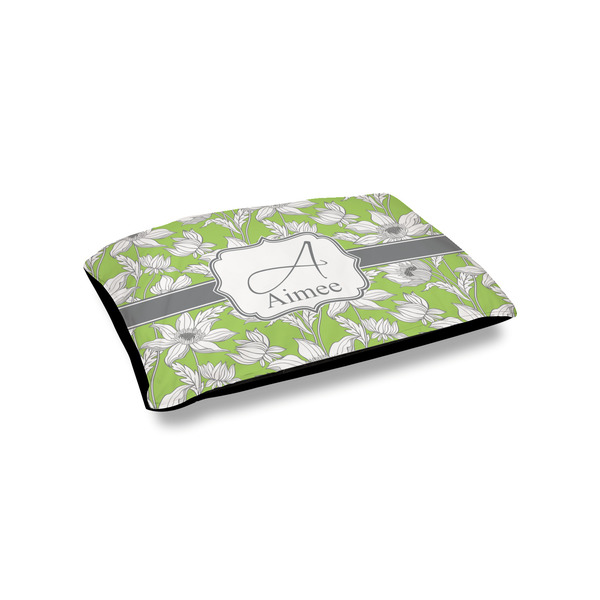 Custom Wild Daisies Outdoor Dog Bed - Small (Personalized)