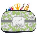 Wild Daisies Neoprene Pencil Case - Medium w/ Name and Initial