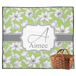Wild Daisies Outdoor Picnic Blanket (Personalized)