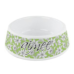 Wild Daisies Plastic Dog Bowl - Small (Personalized)