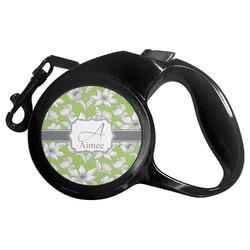 Wild Daisies Retractable Dog Leash - Large (Personalized)