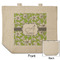 Wild Daisies Reusable Cotton Grocery Bag - Front & Back View