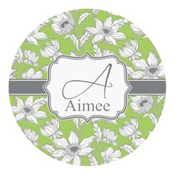 Wild Daisies Round Decal - Large (Personalized)