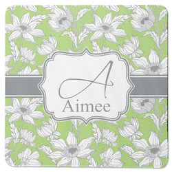 Wild Daisies Square Rubber Backed Coaster (Personalized)