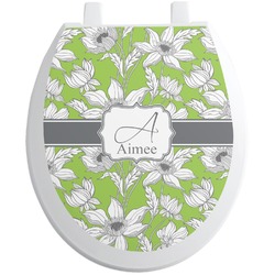 Wild Daisies Toilet Seat Decal (Personalized)
