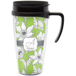 Wild Daisies Acrylic Travel Mug with Handle (Personalized)