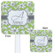 Wild Daisies White Plastic Stir Stick - Double Sided - Approval