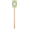 Wild Daisies Wooden 6.25" Stir Stick - Rectangular - Single Stick