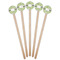 Wild Daisies Wooden 7.5" Stir Stick - Round - Fan View