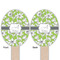 Wild Daisies Wooden Food Pick - Oval - Double Sided - Front & Back