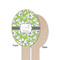 Wild Daisies Wooden Food Pick - Oval - Single Sided - Front & Back