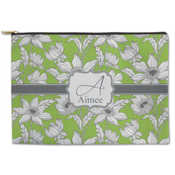 Wild Daisies Zipper Pouch - Large - 12.5"x8.5" (Personalized)