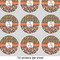 Fox Trail Floral 2" Multipurpose Round Labels - Sheet