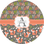 Fox Trail Floral Multipurpose Round Labels - Custom Sized (Personalized)