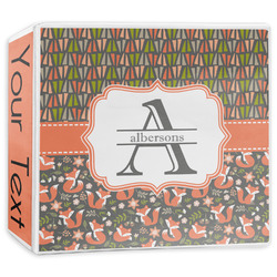 Fox Trail Floral 3-Ring Binder - 3 inch (Personalized)