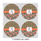 Fox Trail Floral 4" Multipurpose Round Labels - Sheet