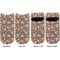 Fox Trail Floral Adult Ankle Socks - Double Pair - Front and Back - Apvl