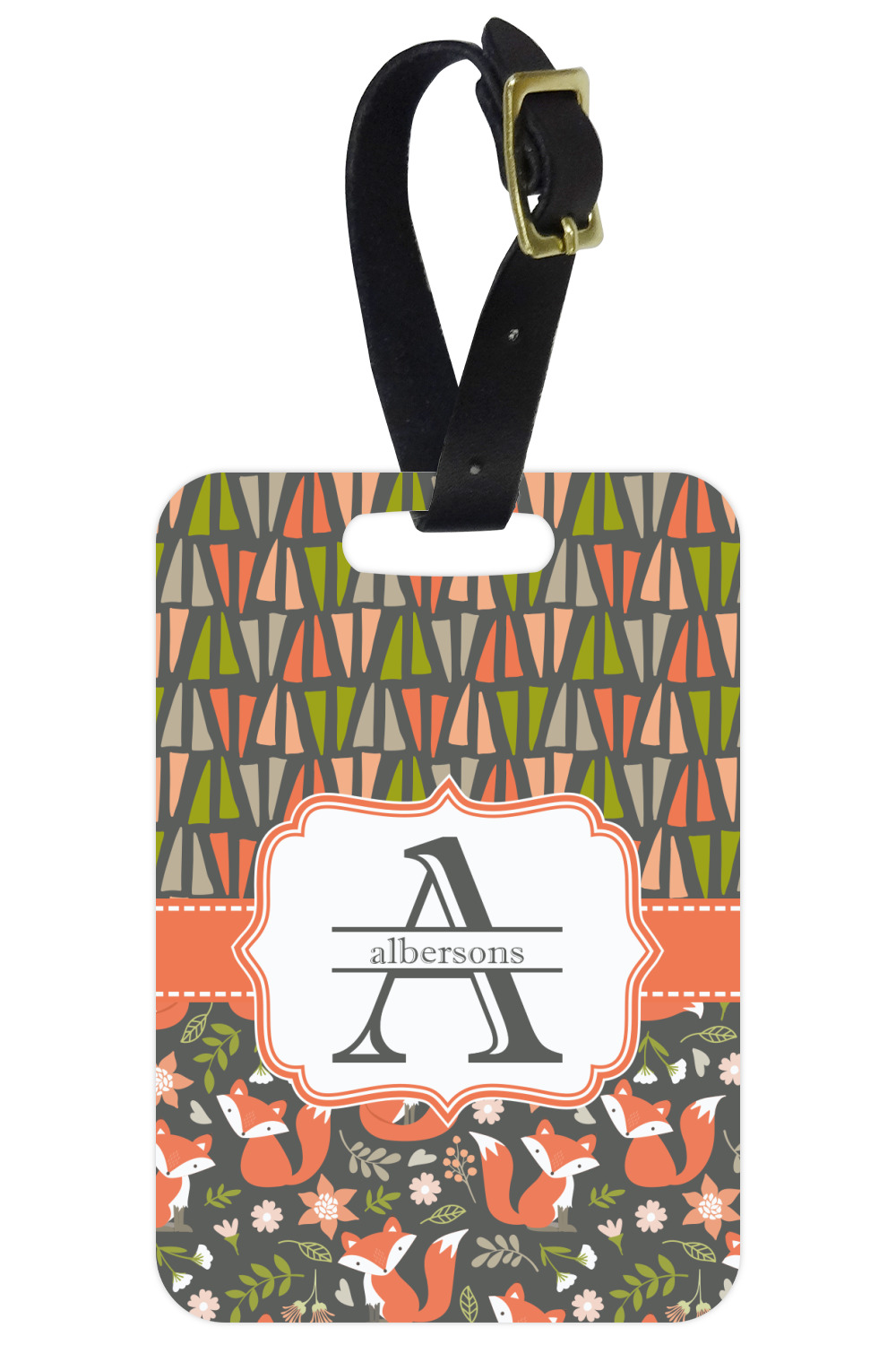 fox luggage tag