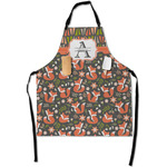 Fox Trail Floral Apron With Pockets w/ Name and Initial