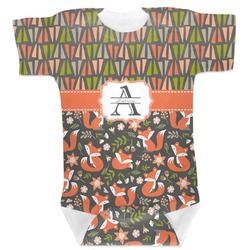 Fox Trail Floral Baby Bodysuit 12-18 (Personalized)