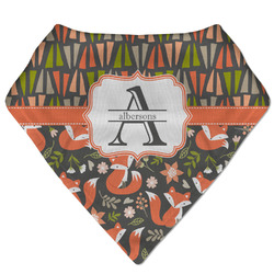 Fox Trail Floral Bandana Bib (Personalized)