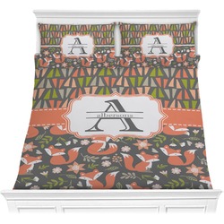 Fox Trail Floral Comforter Set - Full / Queen (Personalized)