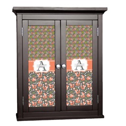 Fox Trail Floral Cabinet Decal - Small (Personalized)
