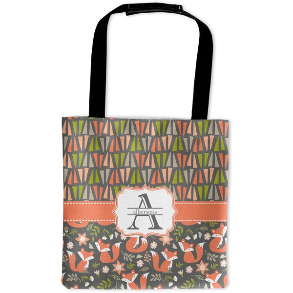 Custom Fox Trail Floral Auto Back Seat Organizer Bag (Personalized)