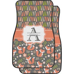 Fox Trail Floral Car Floor Mats (Personalized)