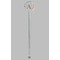 Fox Trail Floral Clear Plastic 7" Stir Stick - Round - Single Stick