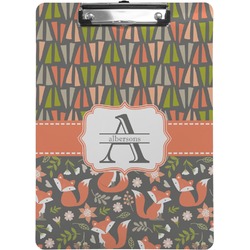 Fox Trail Floral Clipboard (Letter Size) (Personalized)