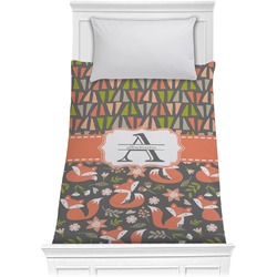 Fox Trail Floral Comforter - Twin XL (Personalized)