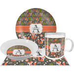 Fox Trail Floral Dinner Set - Single 4 Pc Setting w/ Name and Initial