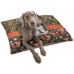 Fox Trail Floral Dog Bed - Large w/ Name and Initial