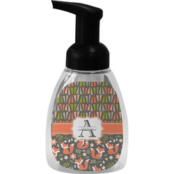 Fox Trail Floral Foam Soap Bottle - Black (Personalized)