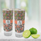 Fox Trail Floral Glass Shot Glass - 2 oz - LIFESTYLE