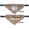 Fox Trail Floral Medium Dog Bandana Approval