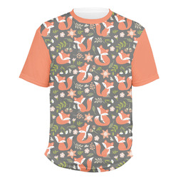 Fox Trail Floral Men's Crew T-Shirt - 2X Large