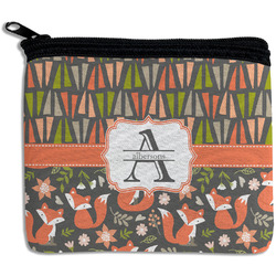 Fox Trail Floral Rectangular Coin Purse (Personalized)