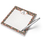 Fox Trail Floral Notepad (Personalized)