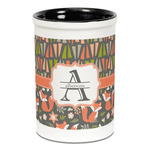 Fox Trail Floral Ceramic Pencil Holders - Black